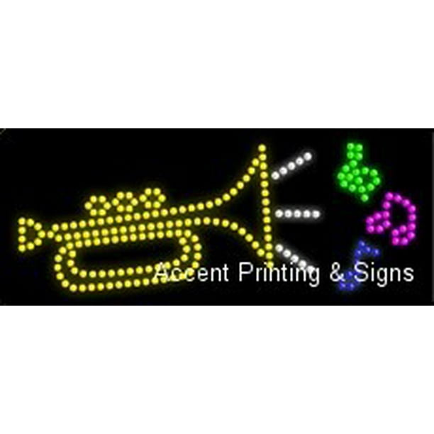 High Impact, Energy Efficient Music LED Sign High Impact, Energy Efficient Music LED Sign